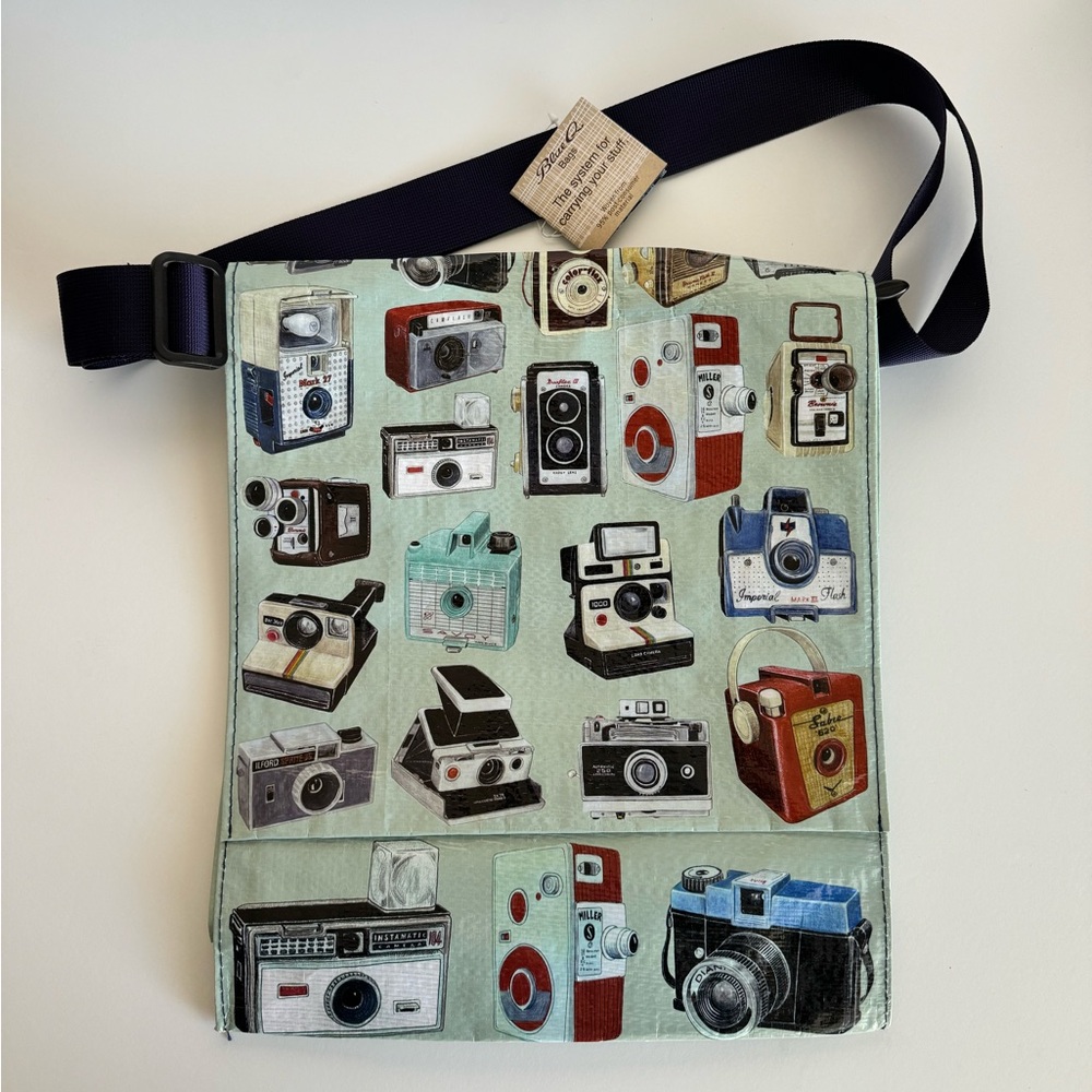Blue Q Messenger Bag “Cameras”